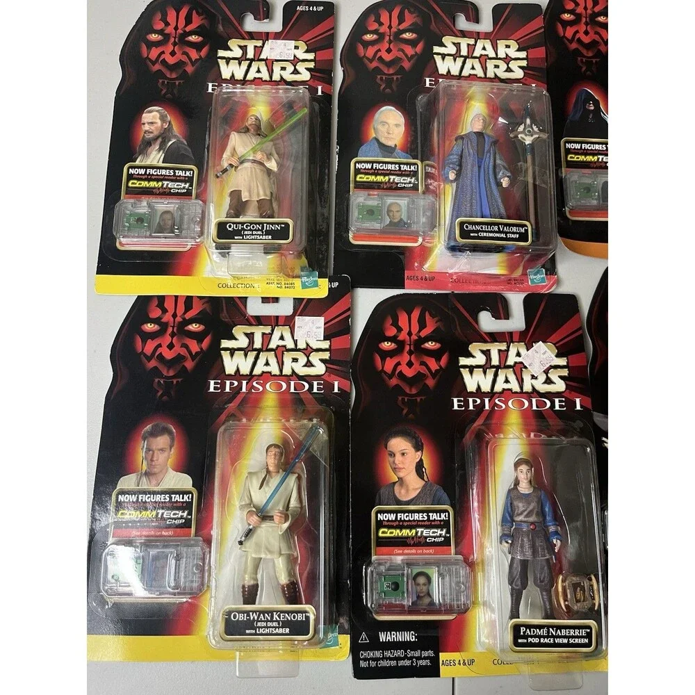Star Wars Episode I 1 The Phantom Menace (1999) Figures Lot of 9 NEW